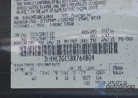 2011 Lincoln Mkz z USA, uszkodzony, nr VIN 3LNHL2GC5BR764804